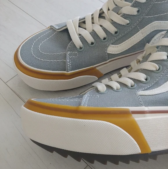VANS NEW Old Skool Stacked Platform High Tops - Picture 6 of 16